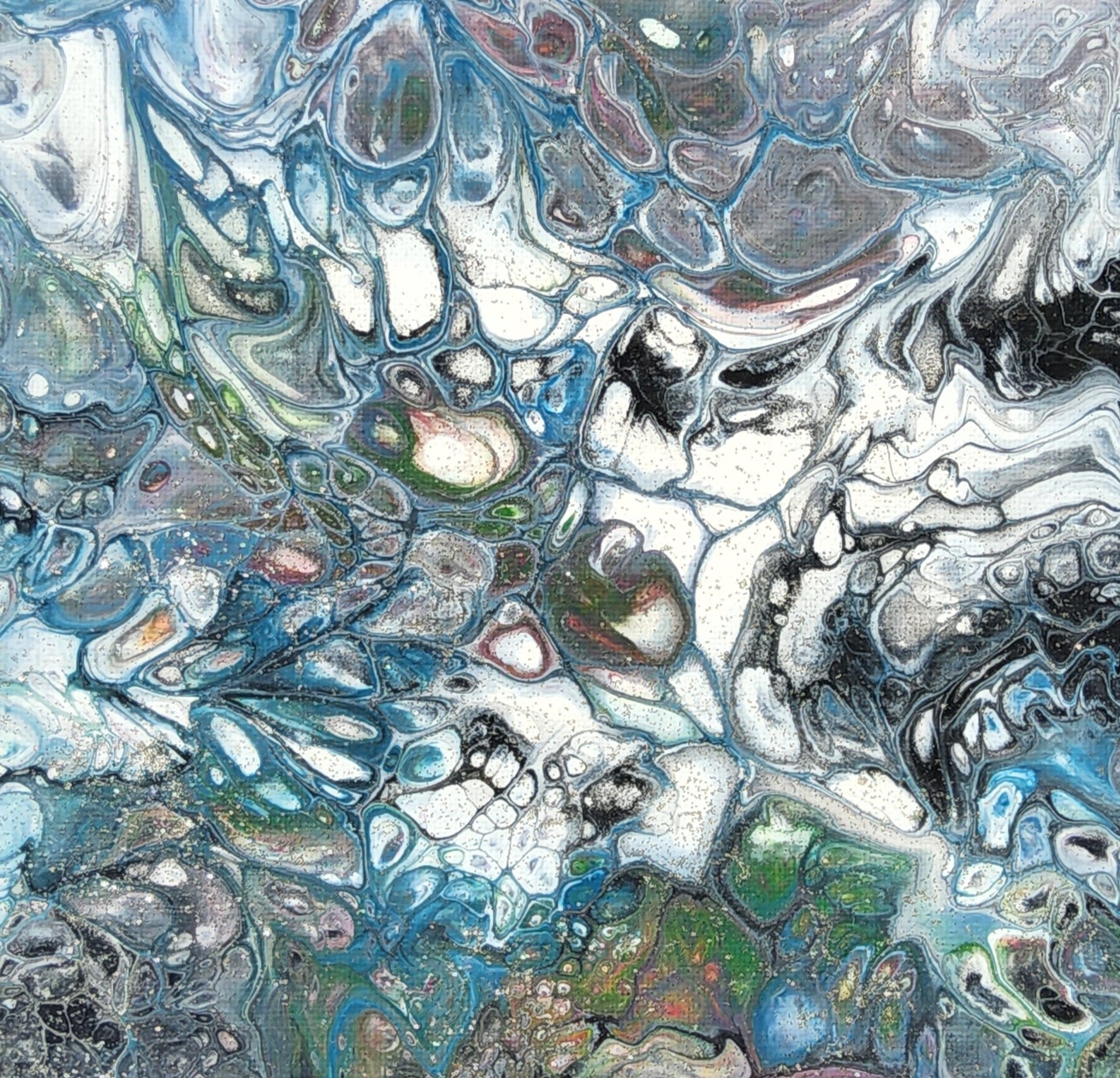 TABLEAU ABSTRAIT COLLECTION BOREALE 7 - N°67