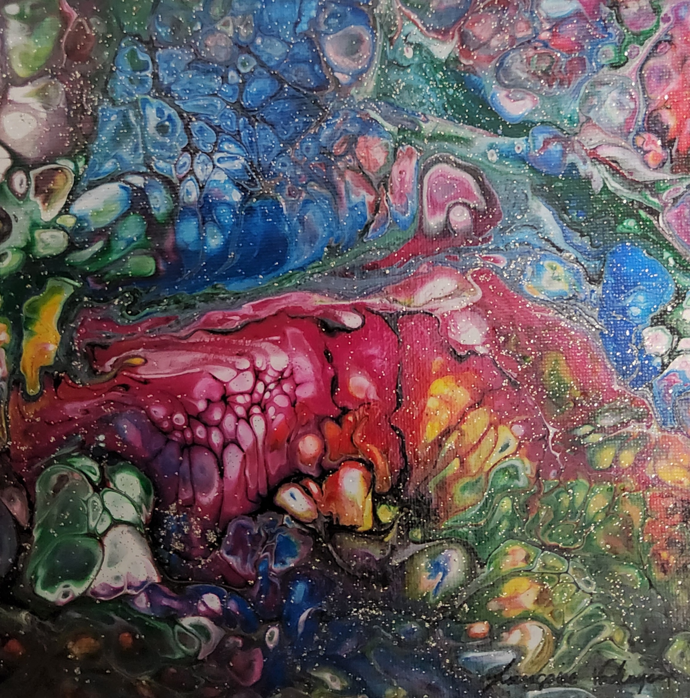 TABLEAU ABSTRAIT COLLECTION BOREALE 11 - N°134