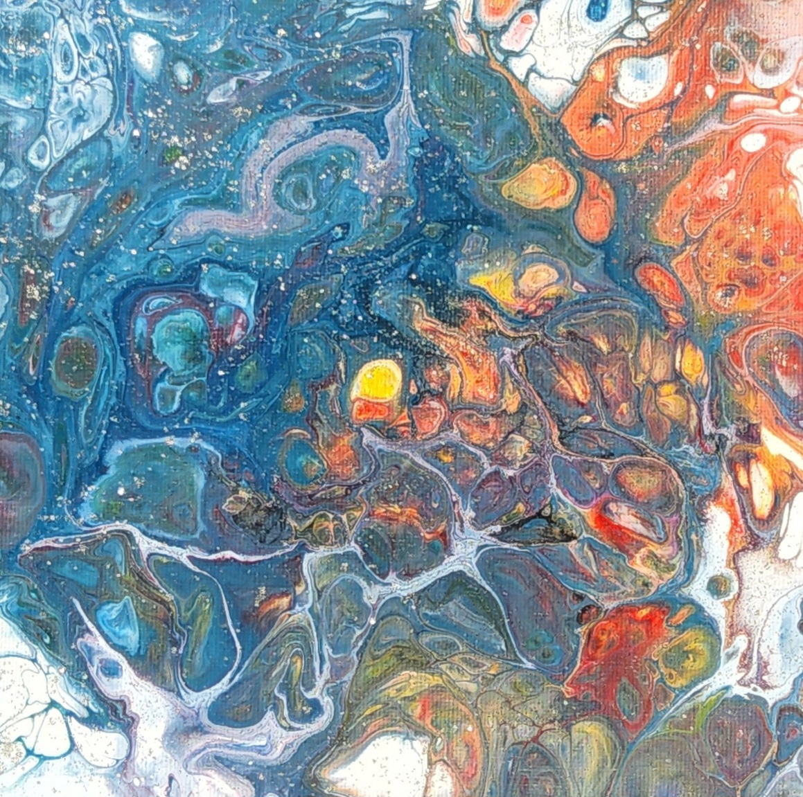 TABLEAU ABSTRAIT COLLECTION BOREALE 7 - N°65