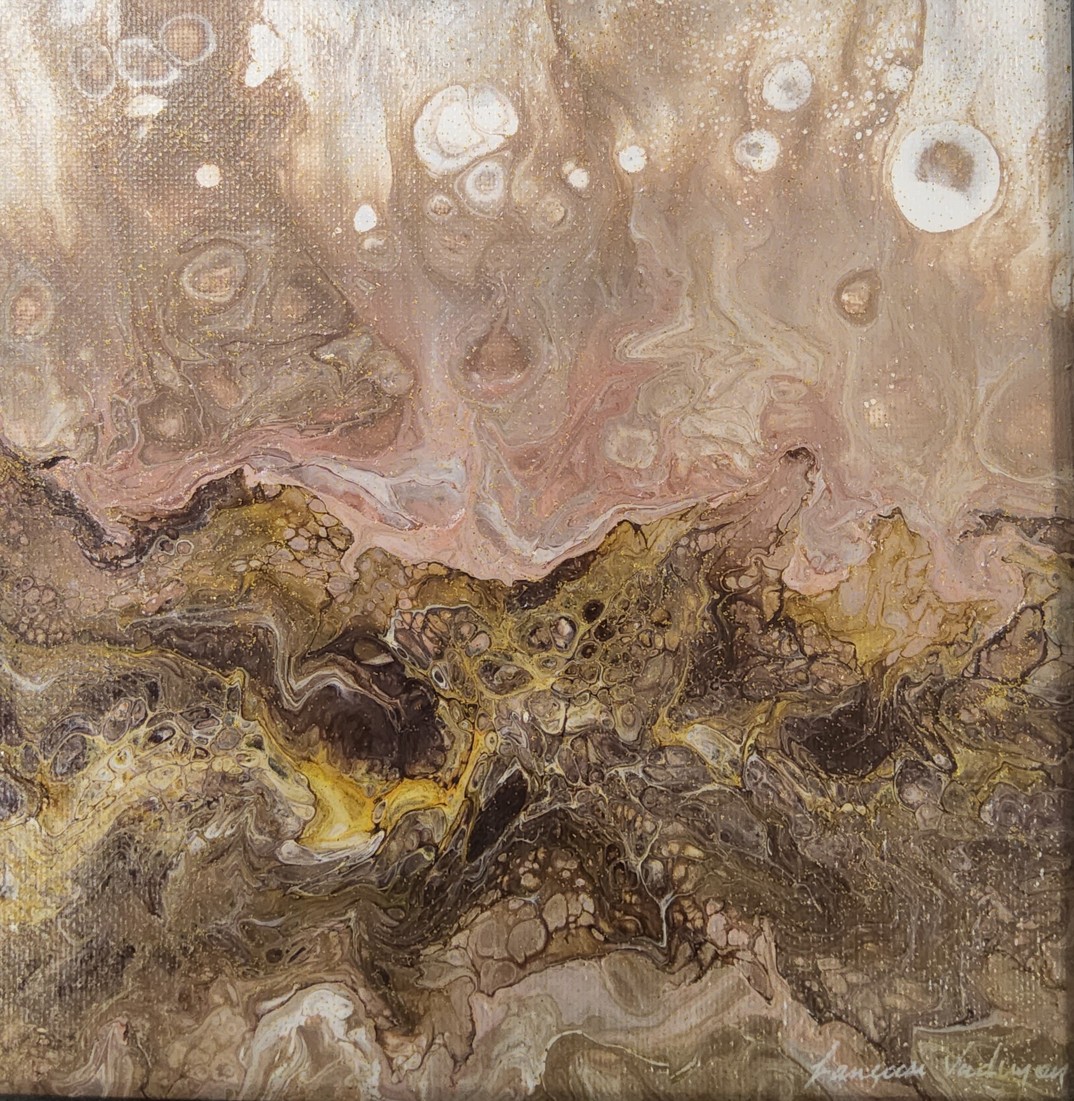 TABLEAU ABSTRAIT COLLECTION BOREALE 9 - N°87