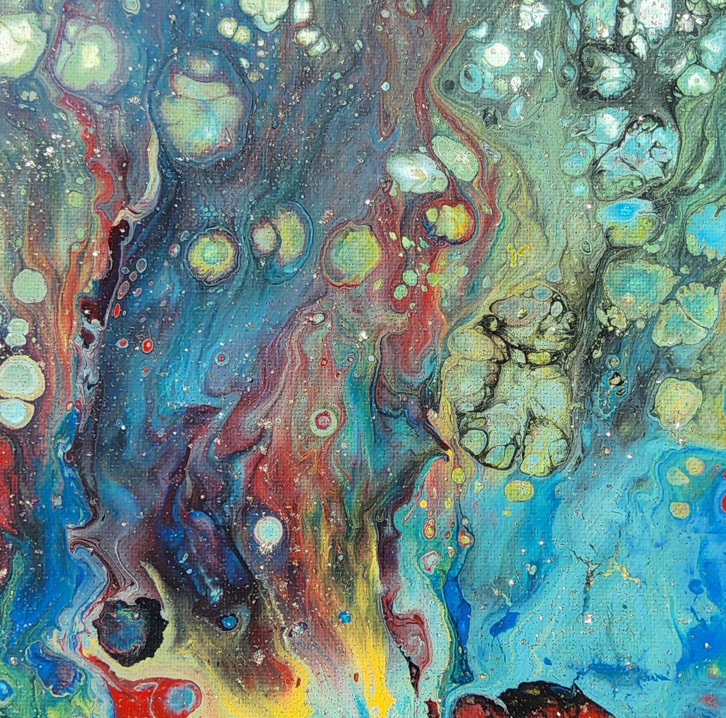 TABLEAU ABSTRAIT COLLECTION BOREALE 7 - N°57