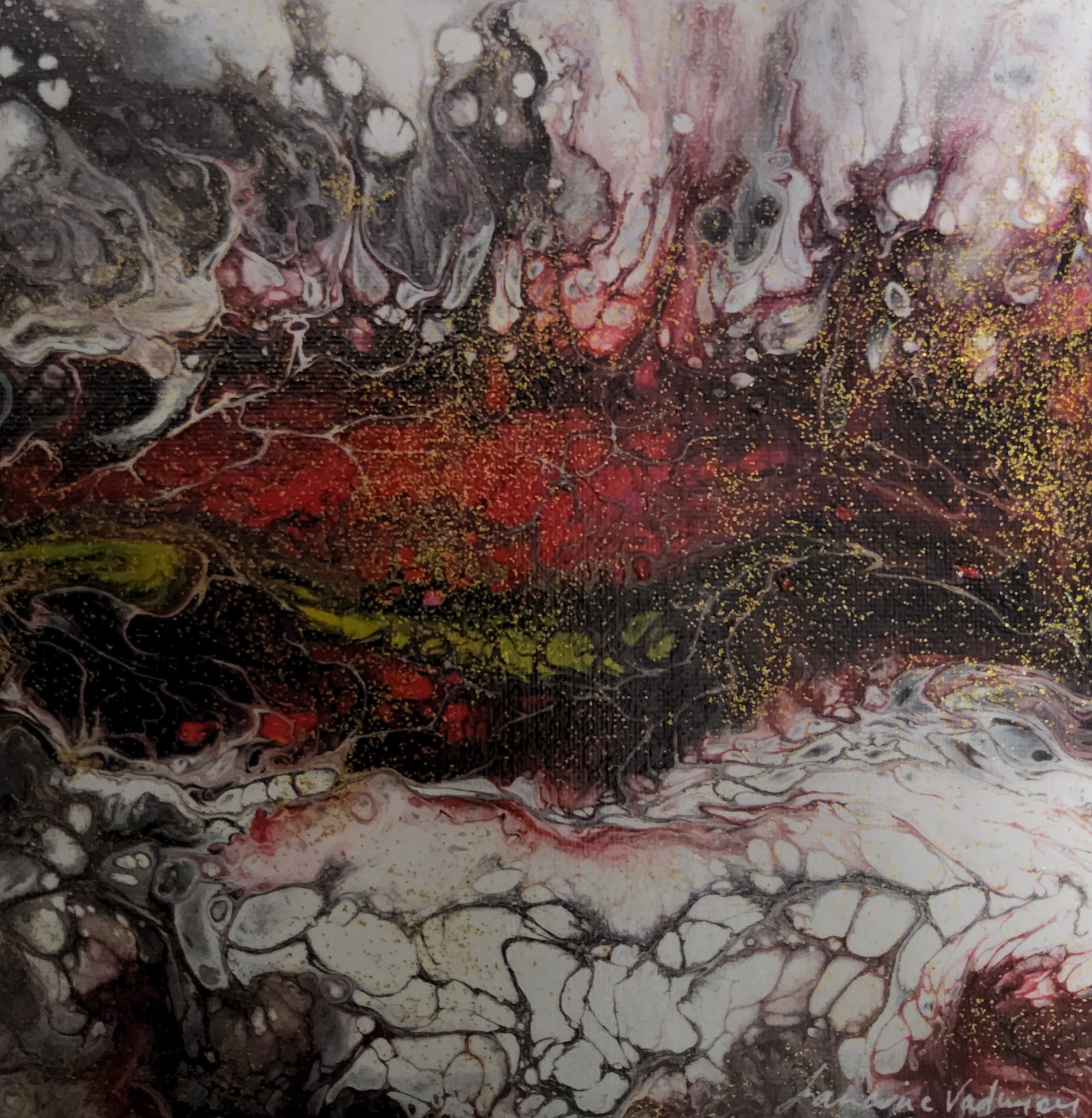 TABLEAU ABSTRAIT COLLECTION BOREALE 11 - N°128