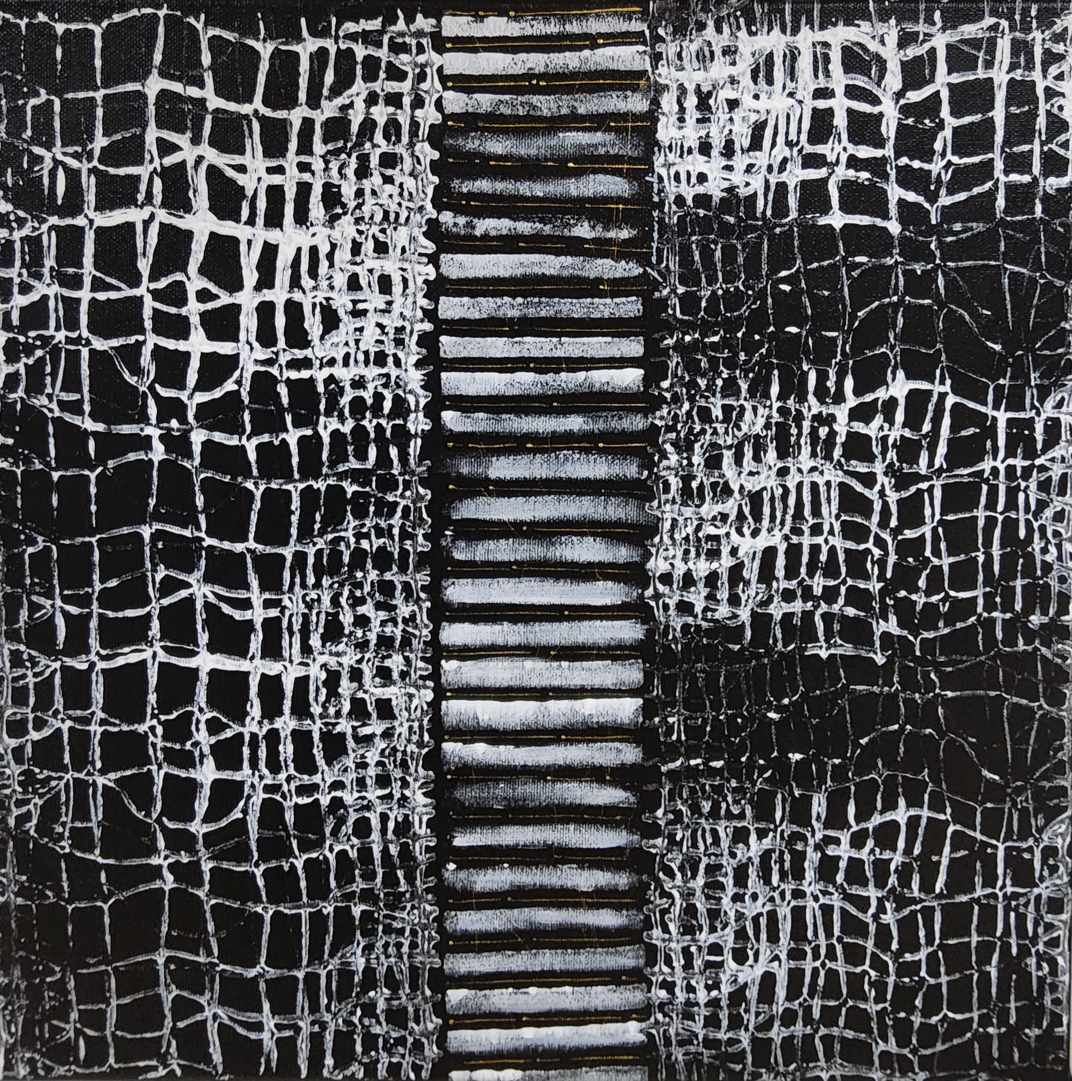 TABLEAU ABSTRAIT COLLECTION BLACK AND WHITE 004