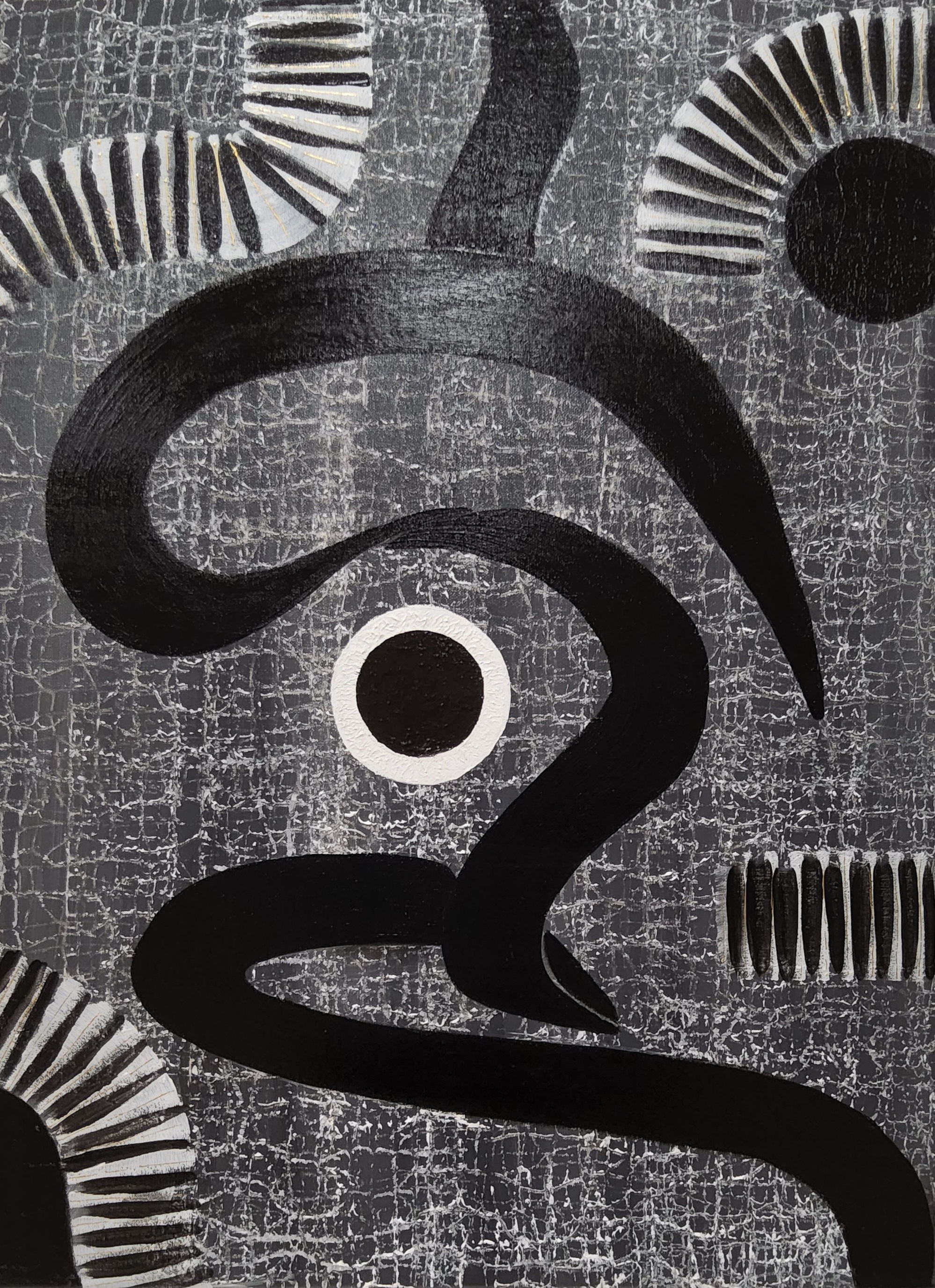 TABLEAU ABSTRAIT COLLECTION BLACK AND WHITE 003