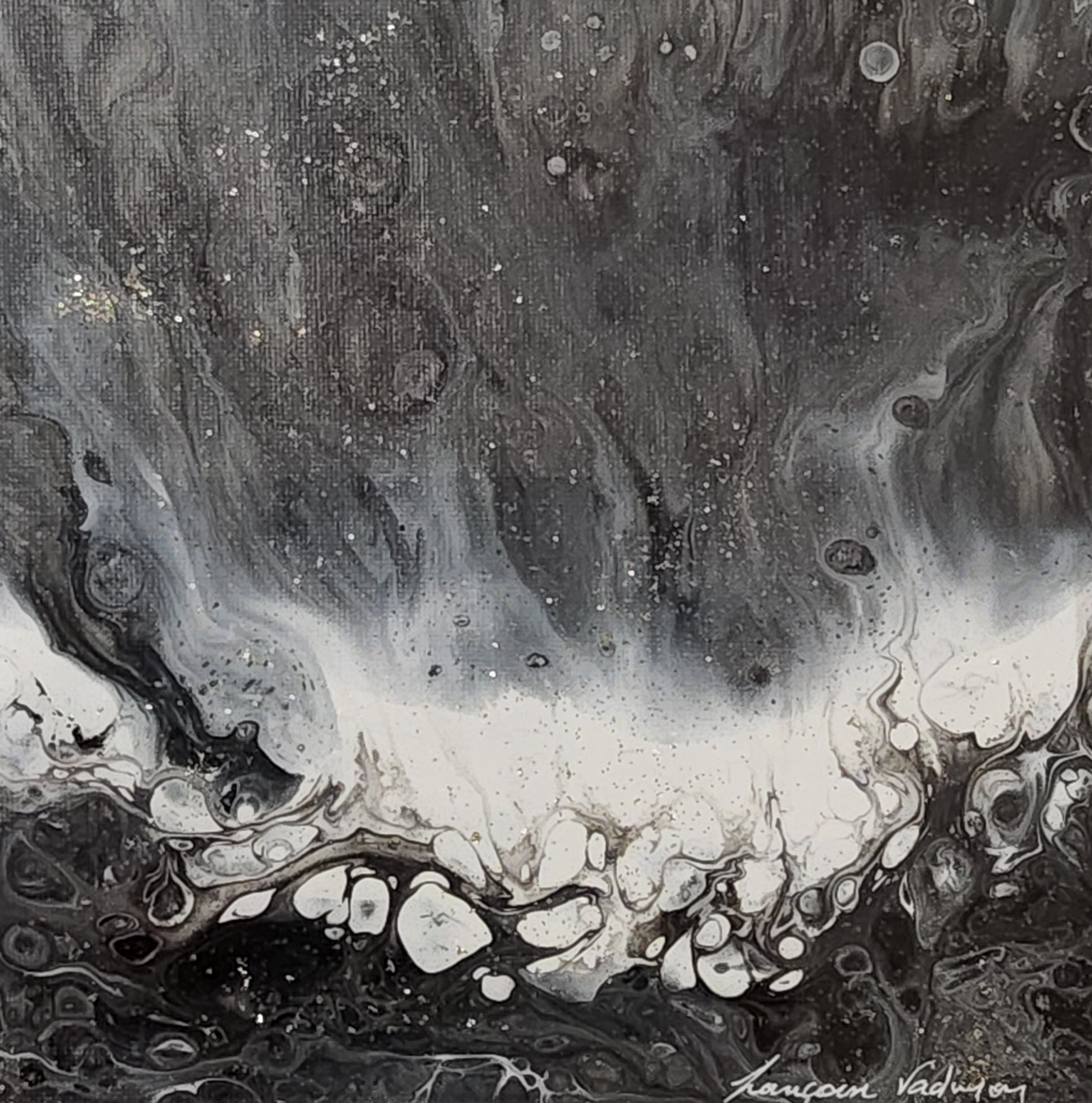 TABLEAU ABSTRAIT COLLECTION BOREALE 11 - N°125